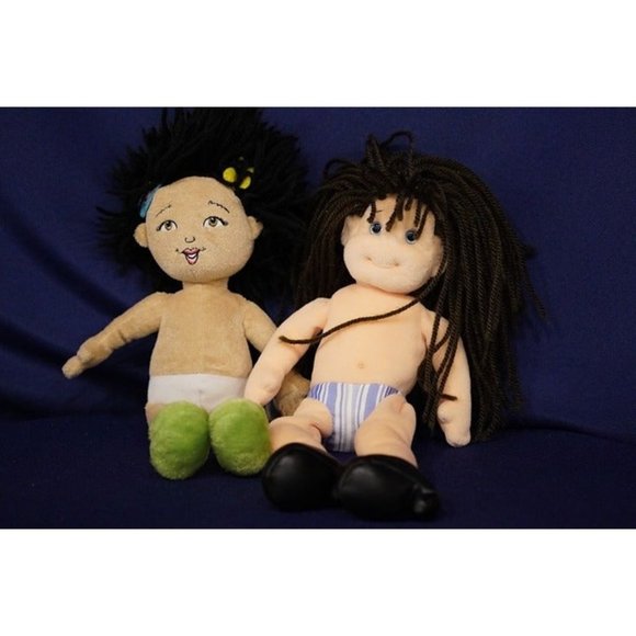 TY Beanie Bopper Spunky Sammy and Fancy Nancy JAKKS Yarn Hair Dolls -NO STAINS - Picture 1 of 4